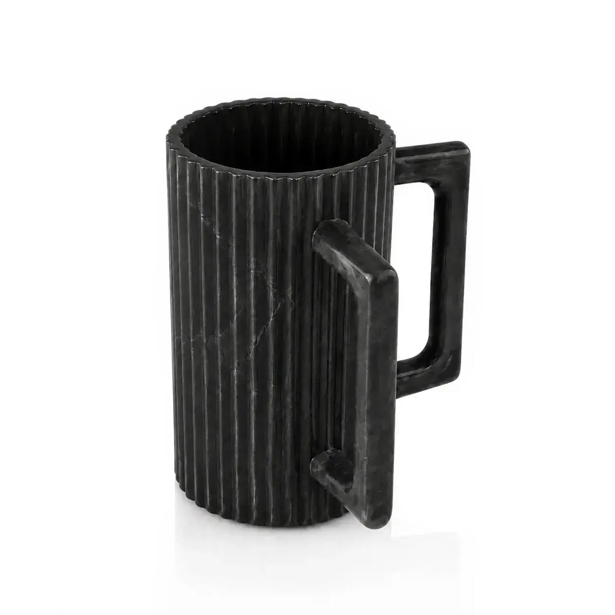 Black resin washing cup with two handles for Netilat Yadayim.