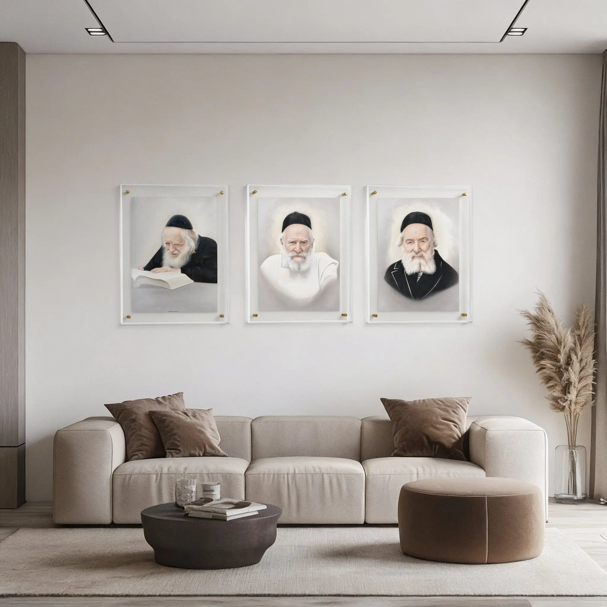 Frame Gedolim Art Chofetz Chaim - Light - Waterdale Collection