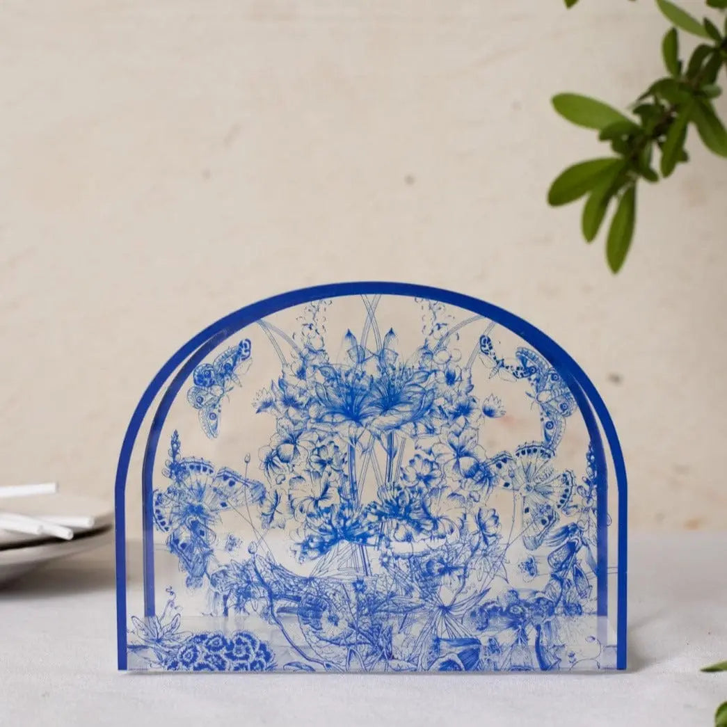 French Toile Napkin Holder Waterdale Collection Napkin Holder