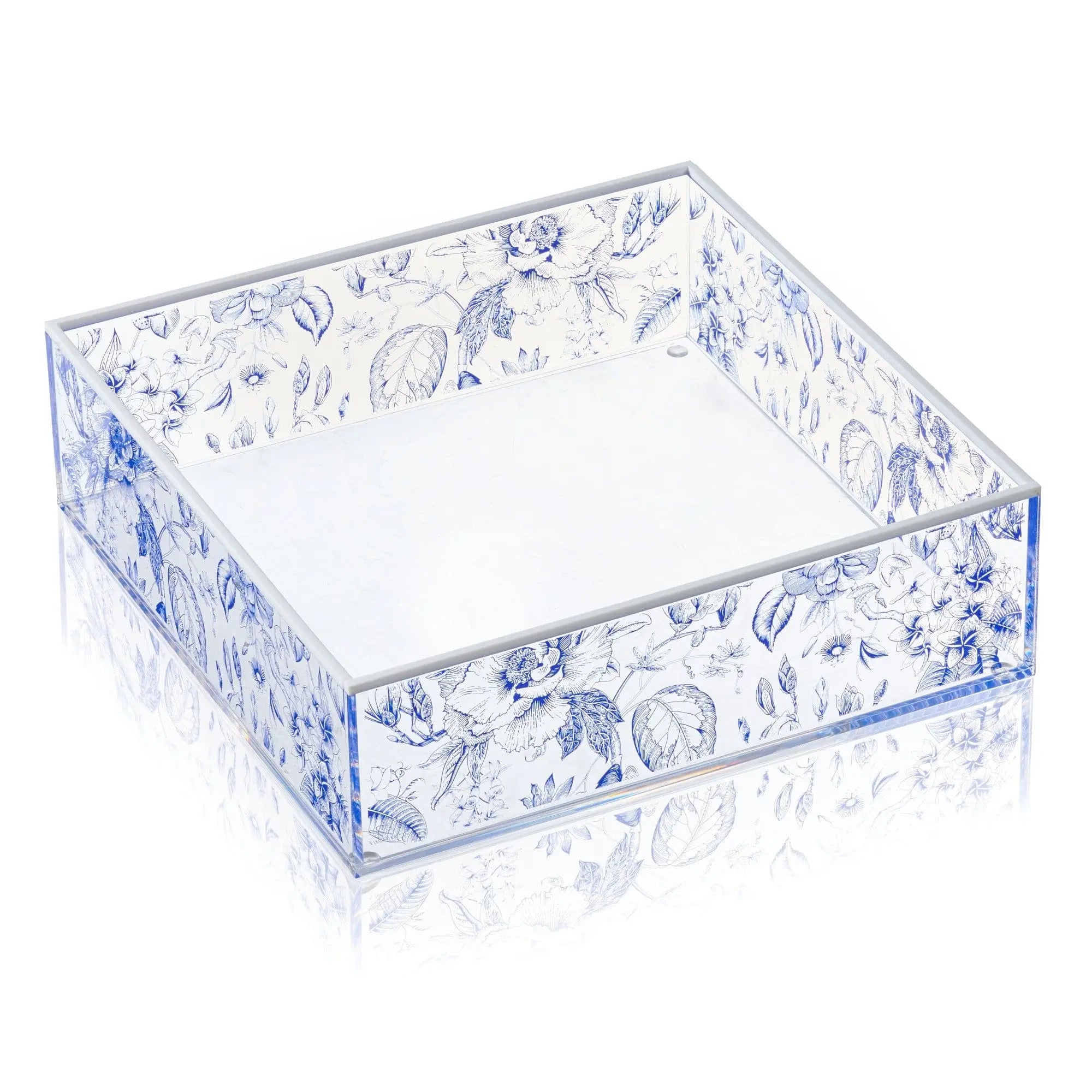French Toile Salad Bowl Waterdale Collection TableTop