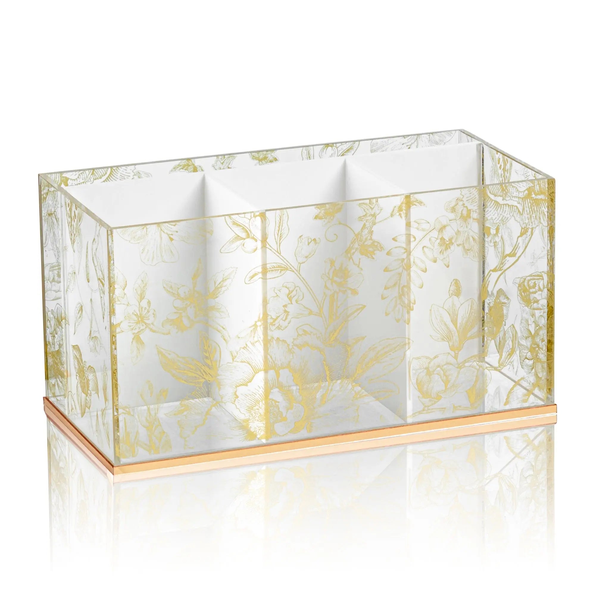French Toile Silverware Caddy - Waterdale Collection