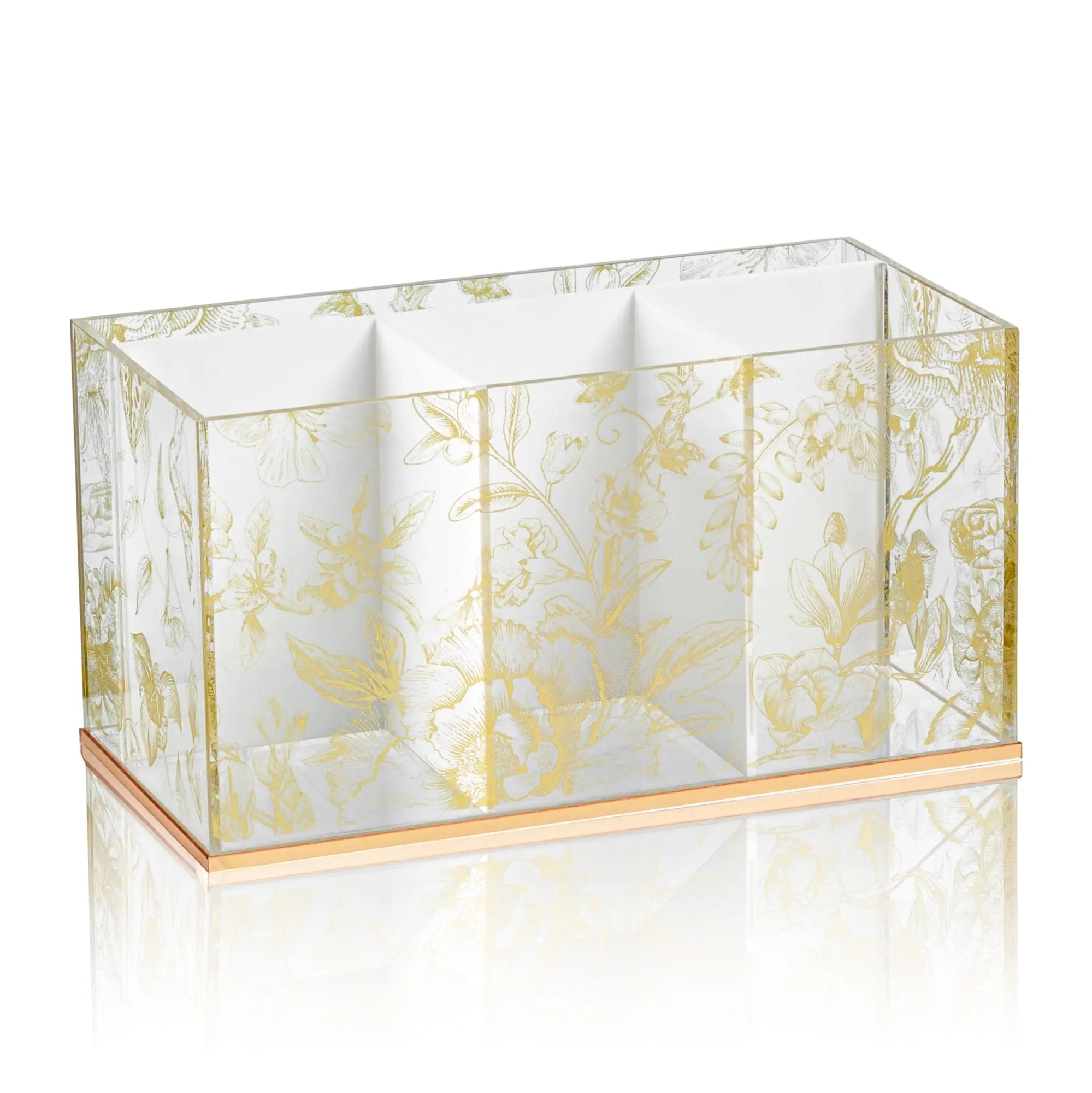 French Toile Silverware Caddy - Waterdale Collection