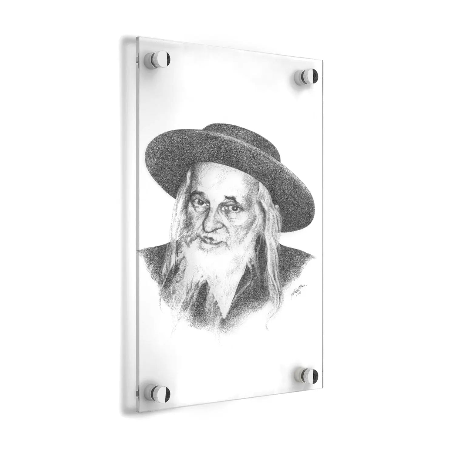 Satmar Rebbe Gadol Sketch - Waterdale Collection