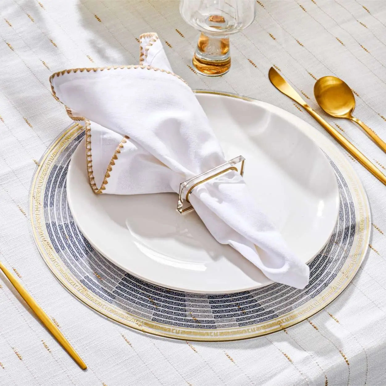 Geometric Chargers Waterdale Collection Table Charger