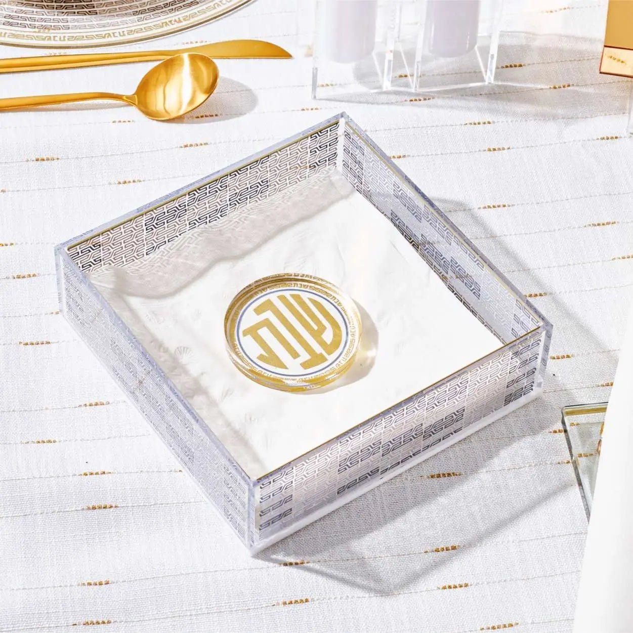 Geometric Napkin Holder - Waterdale Collection