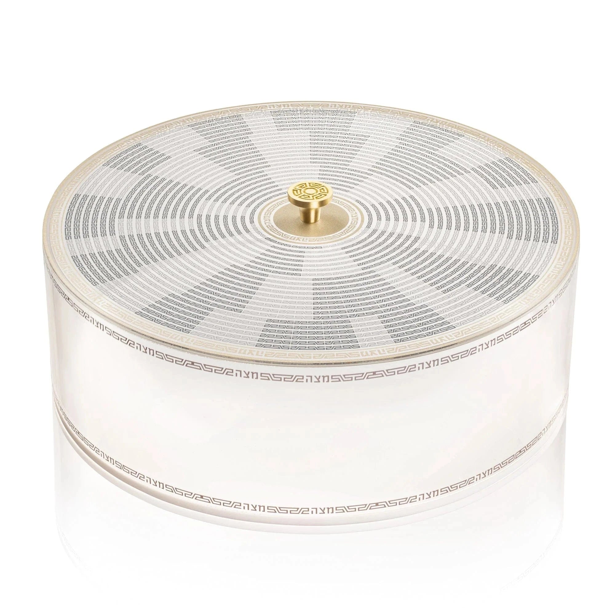 Geometric Seder Plate & Matzah Box Set - Waterdale Collection