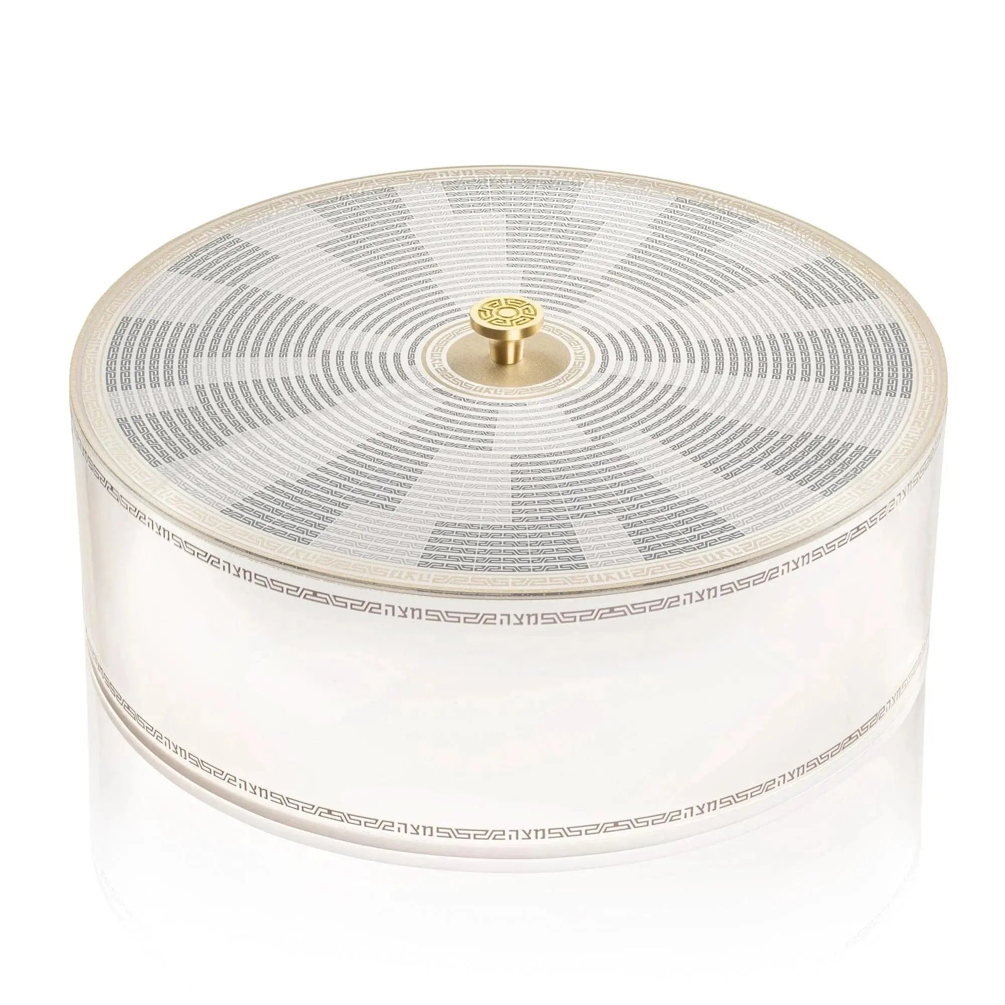 Geometric Seder Plate & Matzah Box Set - Waterdale Collection