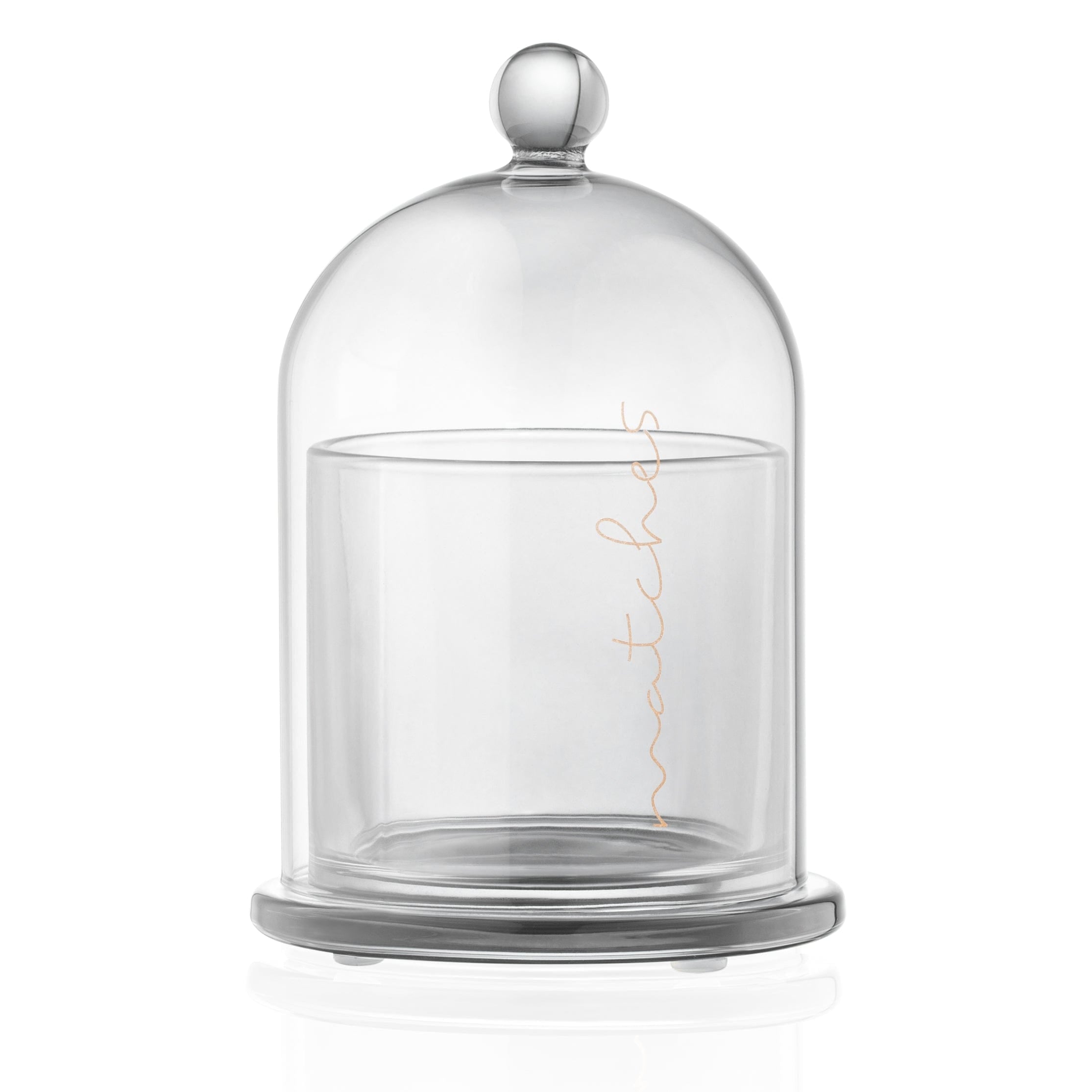 Glass Cloche Match Holder - Waterdale Collection
