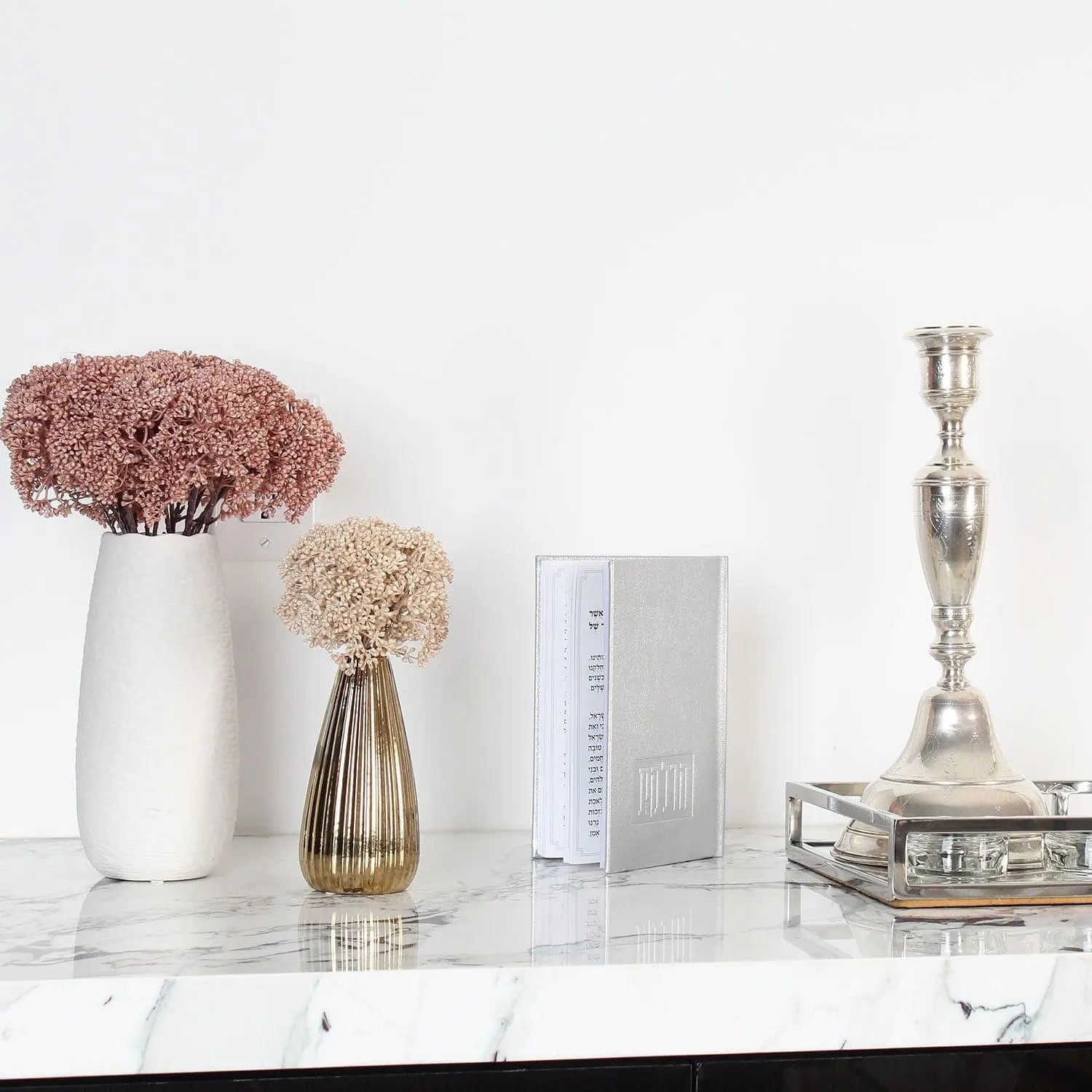 Mauve Faux Floral Waterdale Collection TableTop