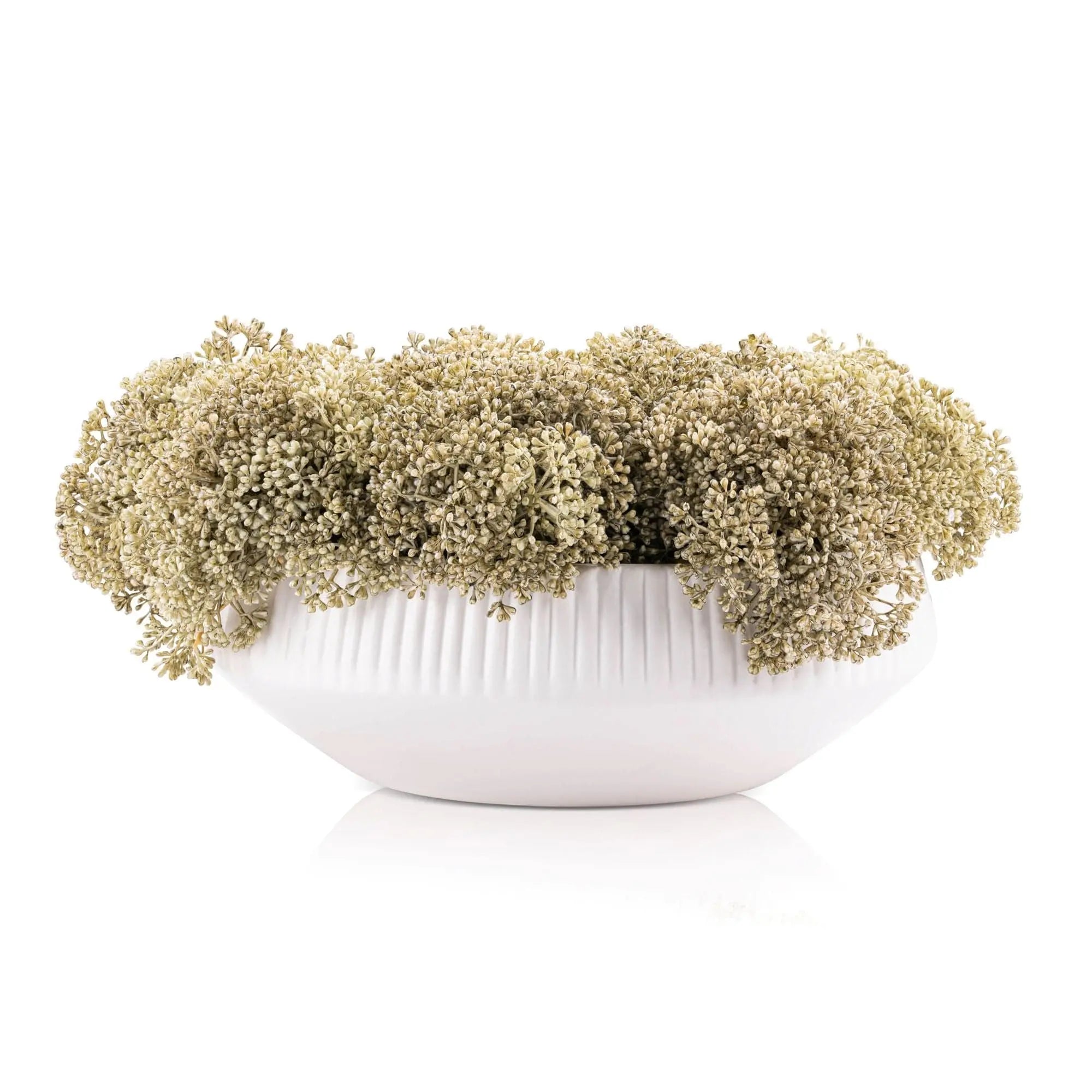 Greenery White Flower Pot Waterdale Collection TableTop