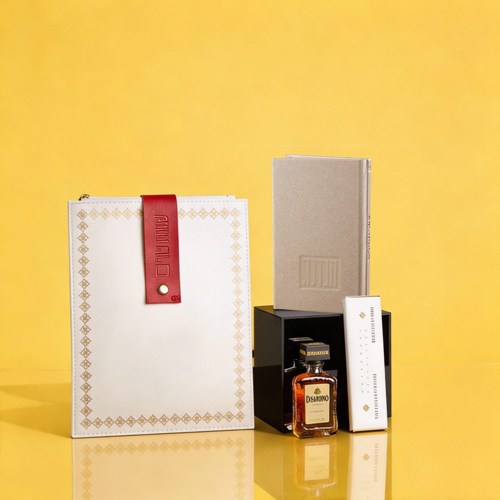 Havdalah Mishloach Manos gift set with elegant leather pouch, Havdalah booklet.