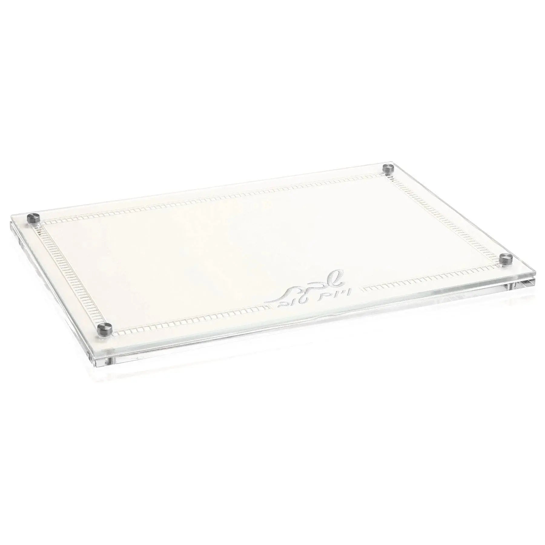 Hemstitch Gold Challah Board & Cover Set - Waterdale Collection