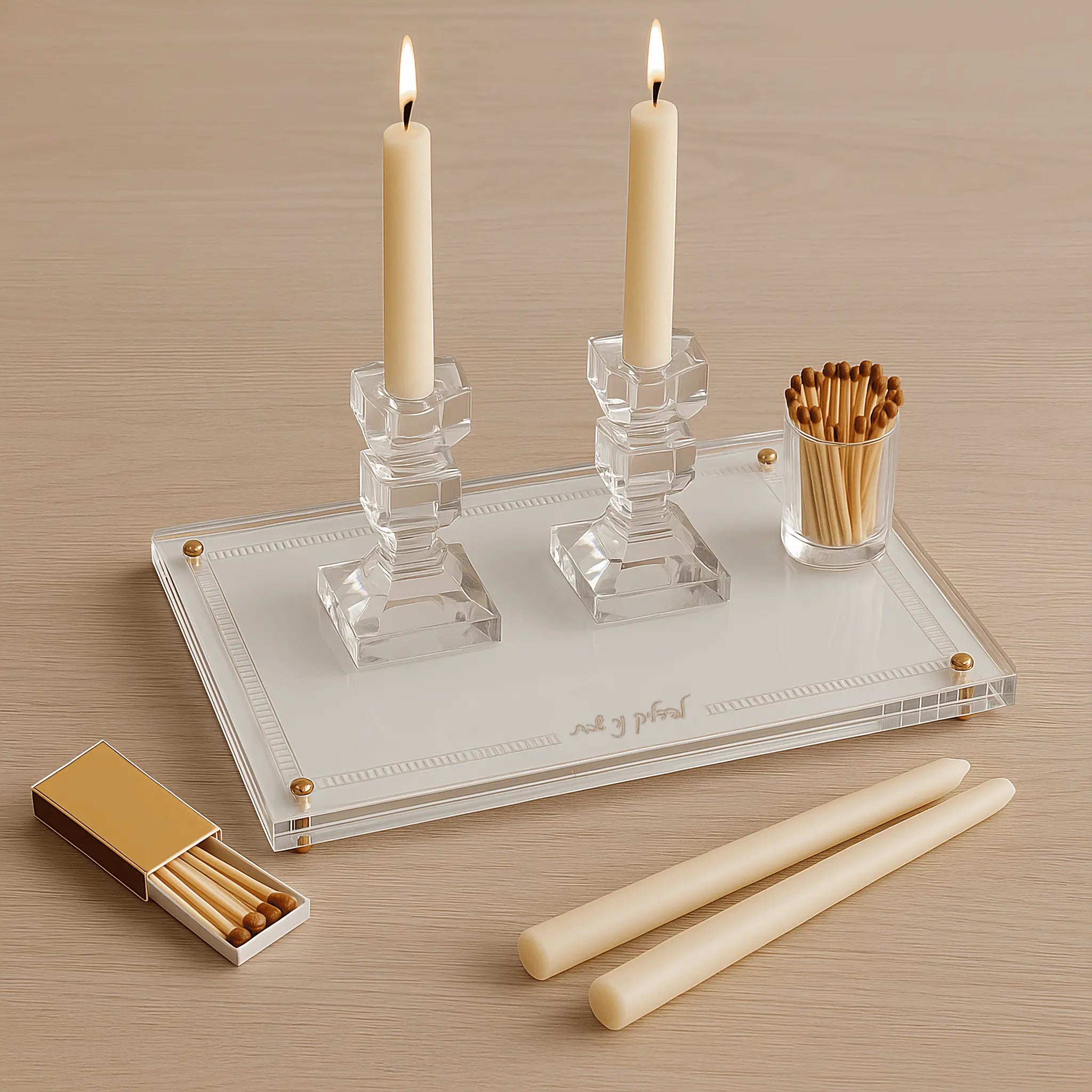 Hemstitch Hadlokas Neiros Tray - Waterdale Collection