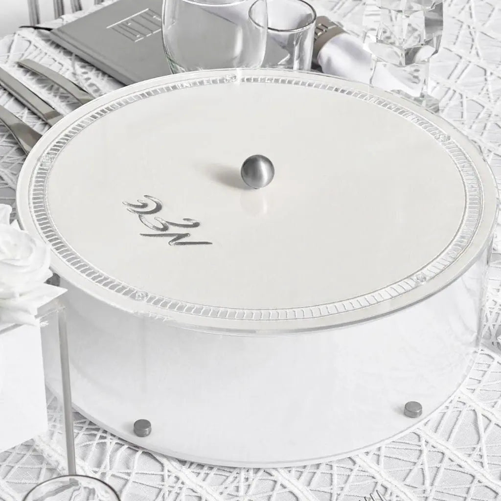 Hemstitch Matzah Box - Waterdale Collection