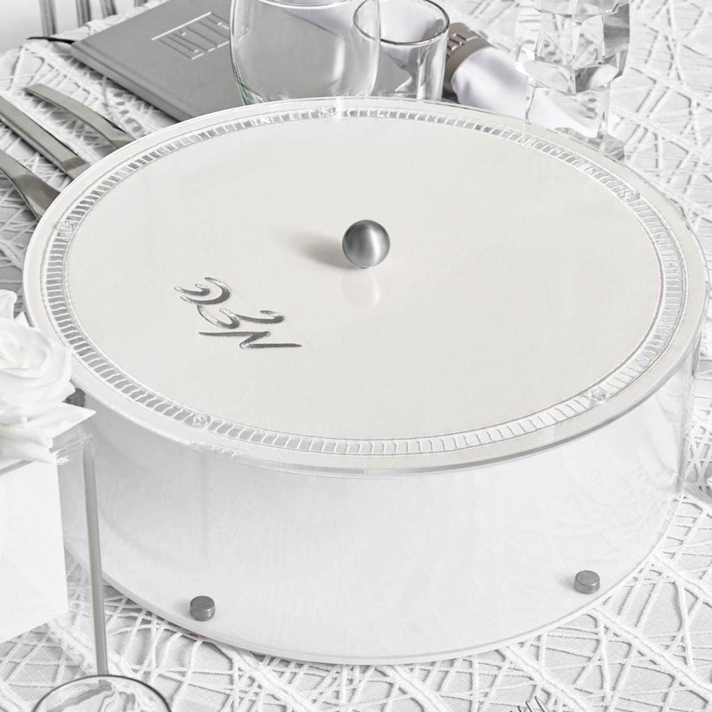 Hemstitch Matzah Box - Waterdale Collection