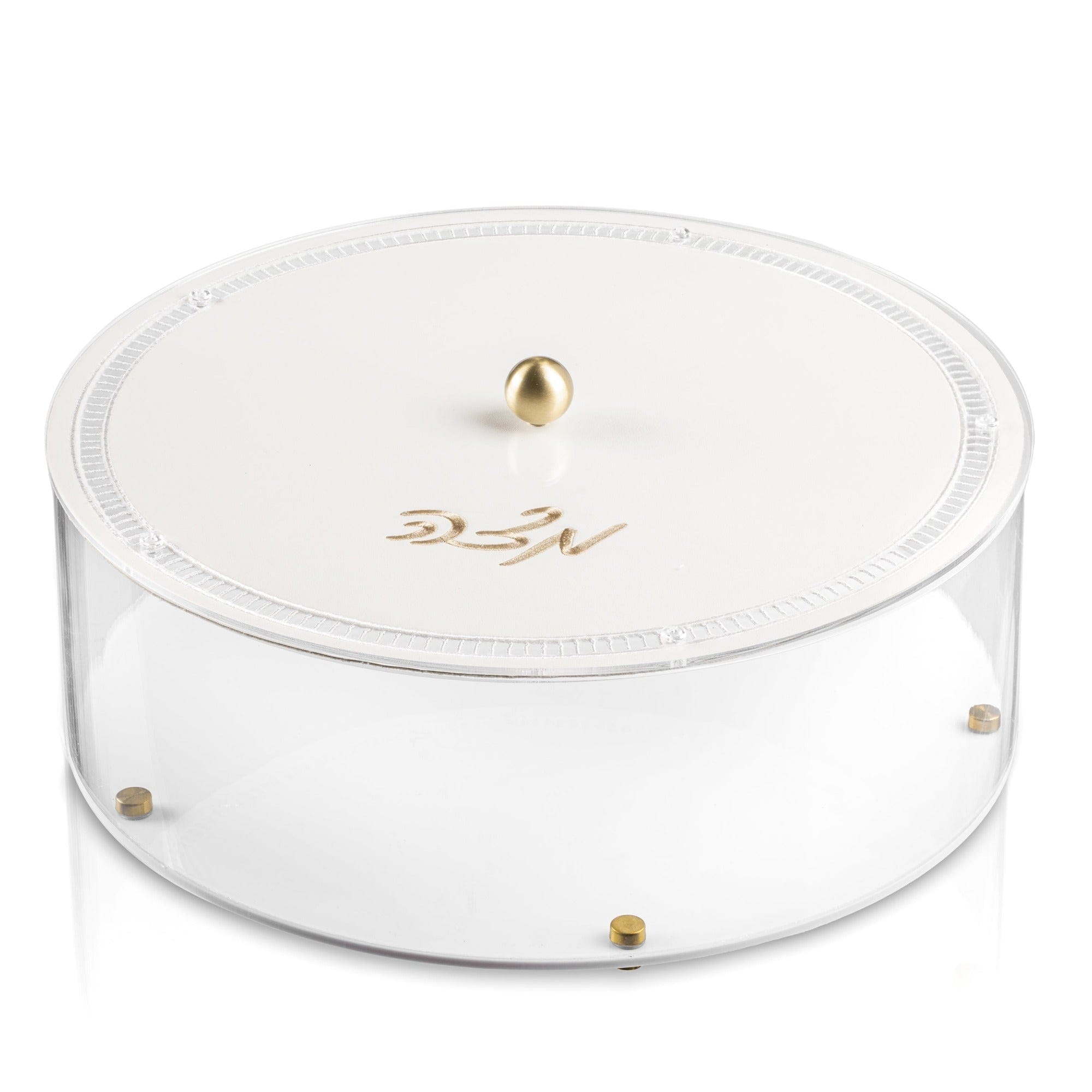 Hemstitch Matzah Box - Waterdale Collection