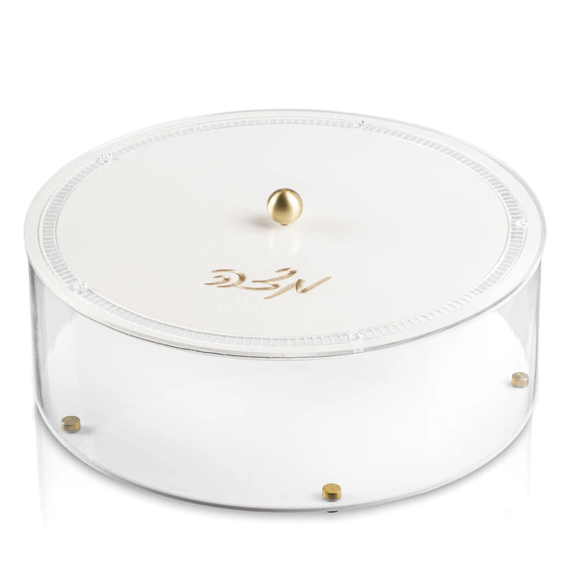 Hemstitch Matzah Box - Waterdale Collection