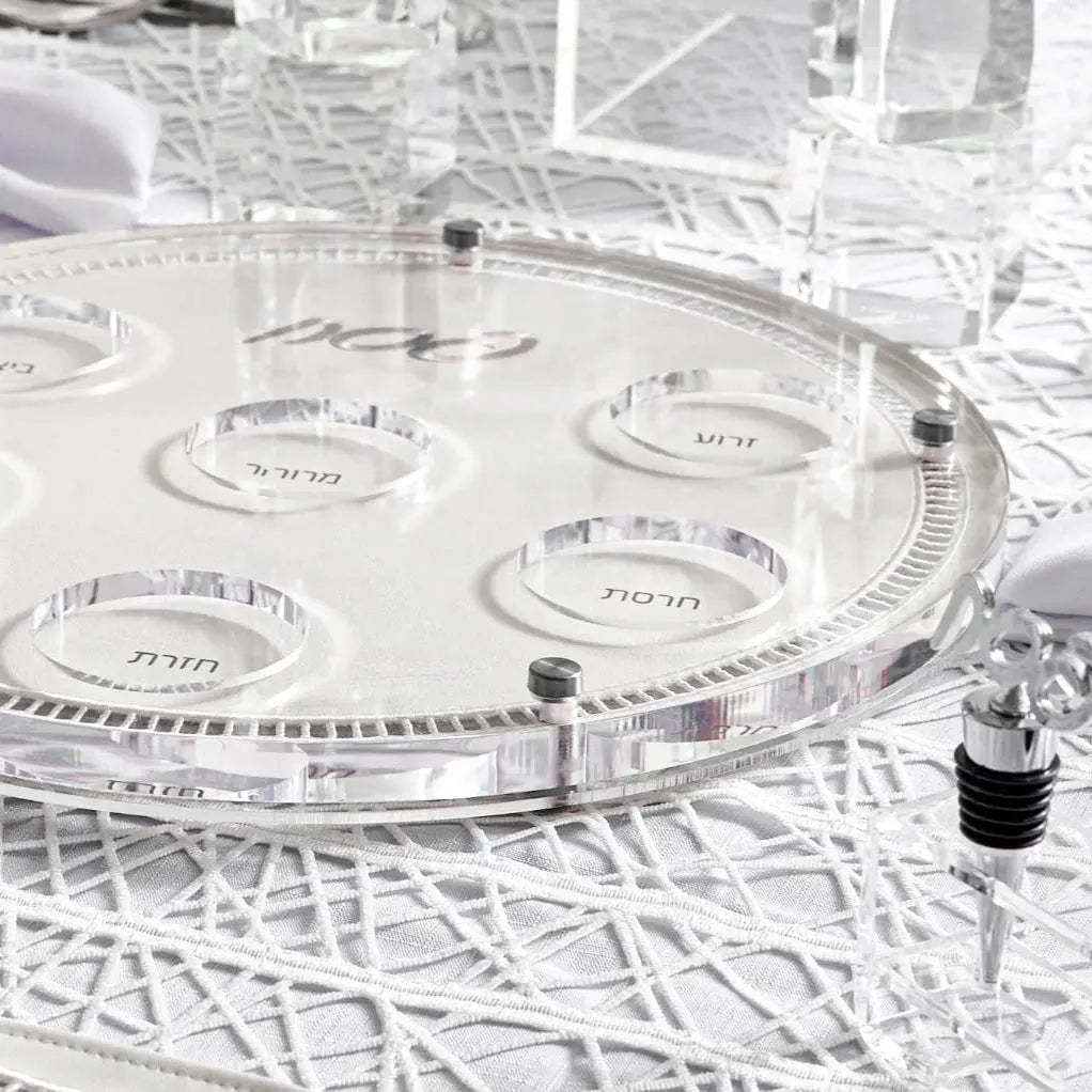 Hemstitch Seder Plate - Waterdale Collection