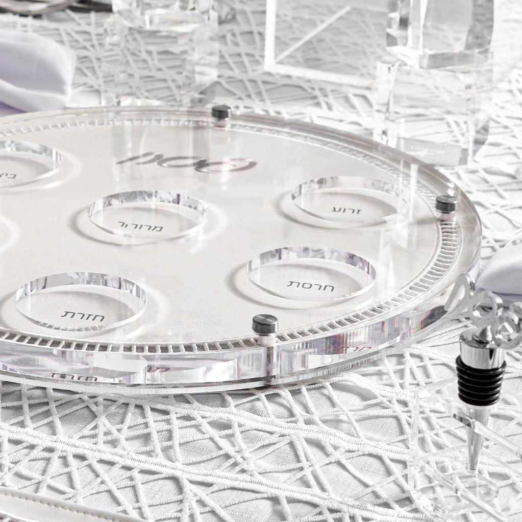 Hemstitch Seder Plate - Waterdale Collection