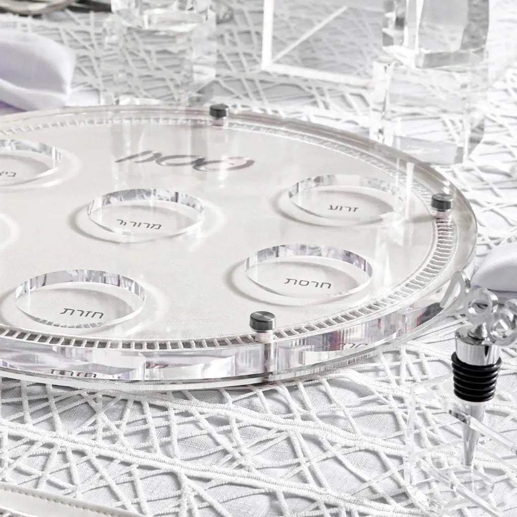 Hemstitch Seder Plate - Waterdale Collection