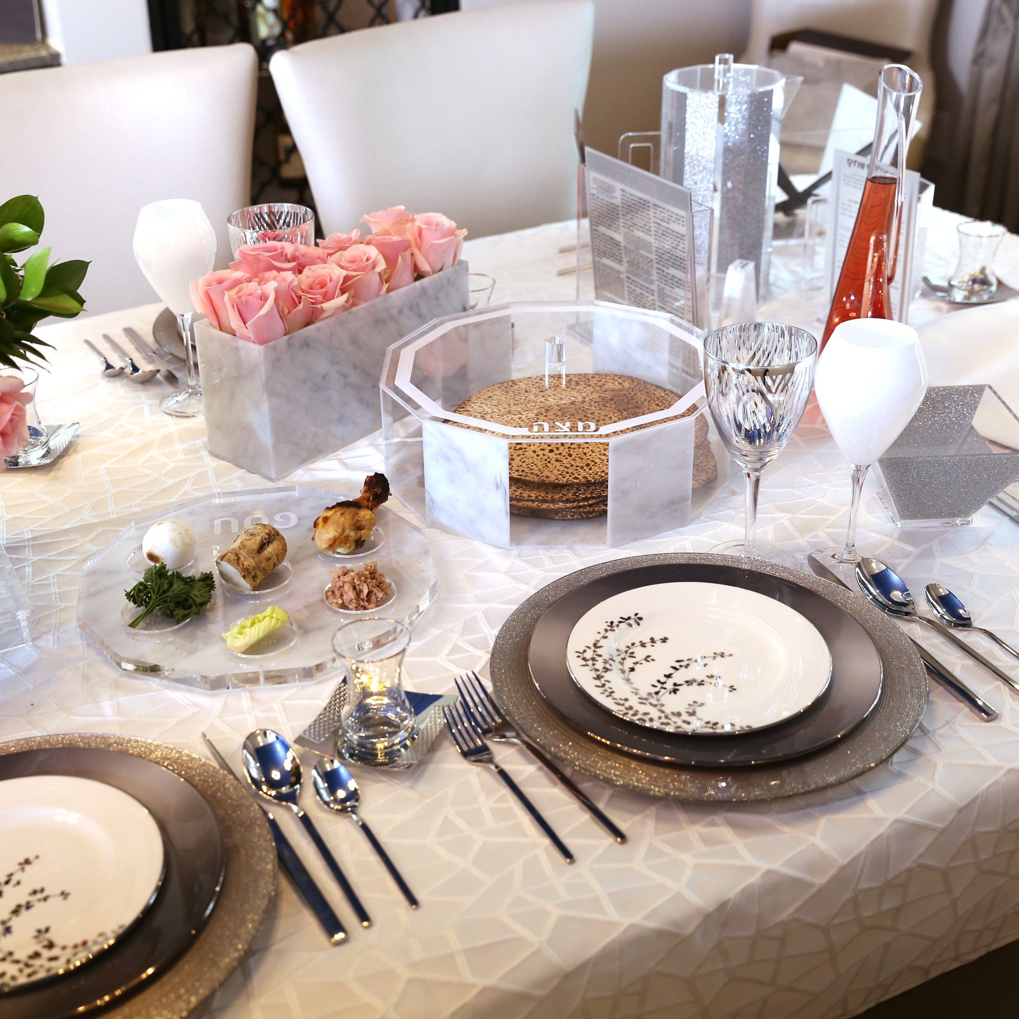 Hexagon Matzah Box - Waterdale Collection