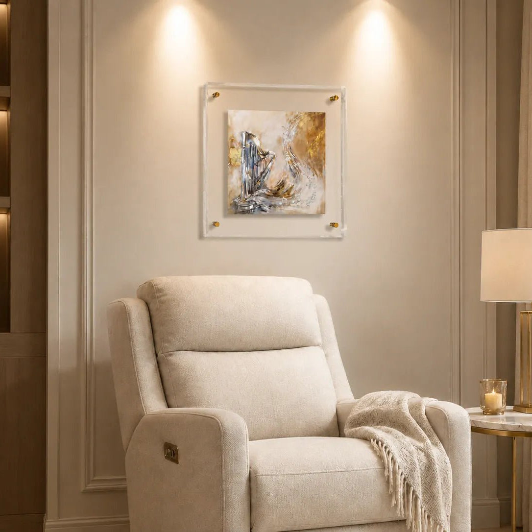 Hodu LaHashem Painted Frame Wall Art | Judaica Modern Art