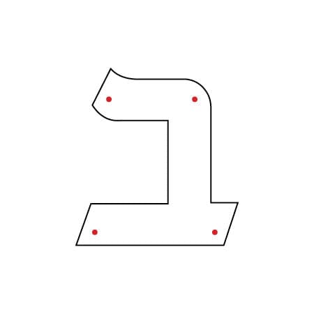 Kippah Letters (4) - Waterdale Collection