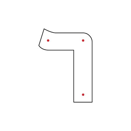 Kippah Letters (4) - Waterdale Collection