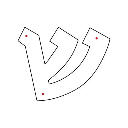 Kippah Letters (4) - Waterdale Collection