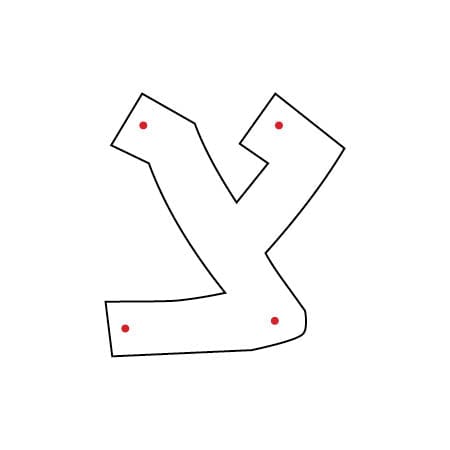 Kippah Letters (4) - Waterdale Collection