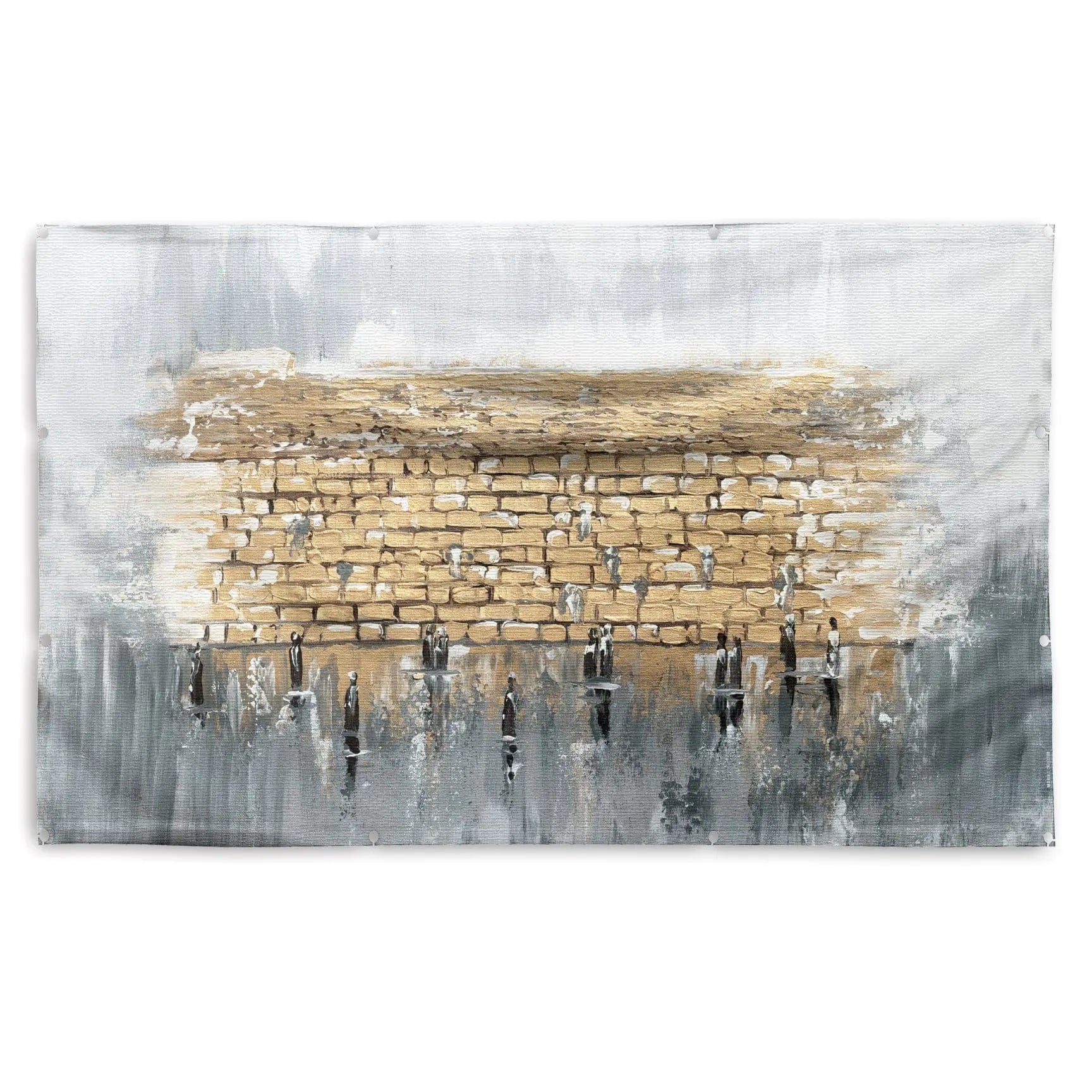 Kosel Reflected in Prayer Vinyl Sukkah Decoration - Waterdale Collection