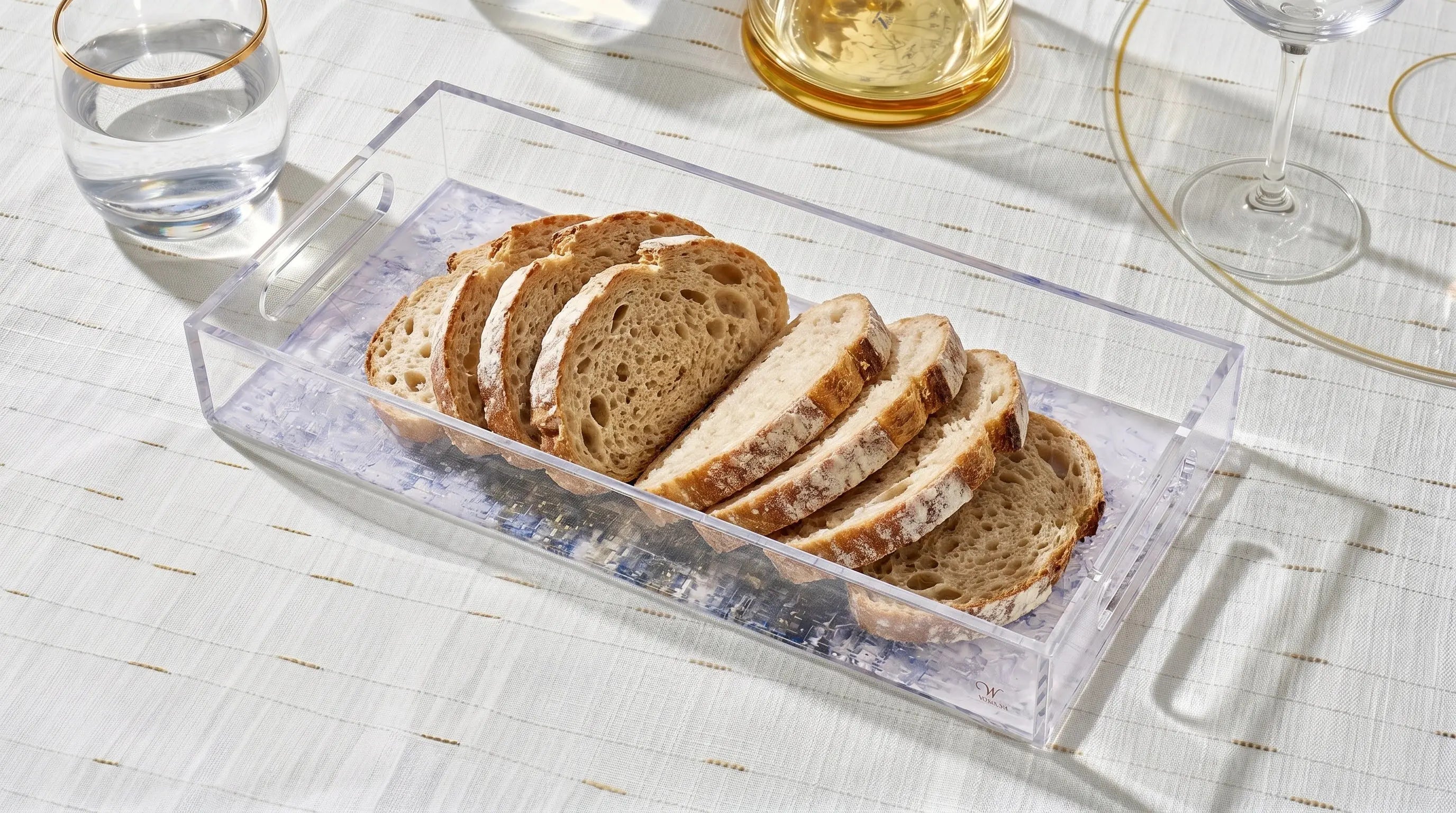 Kosel Teal Bread Tray by Waterdale Collection