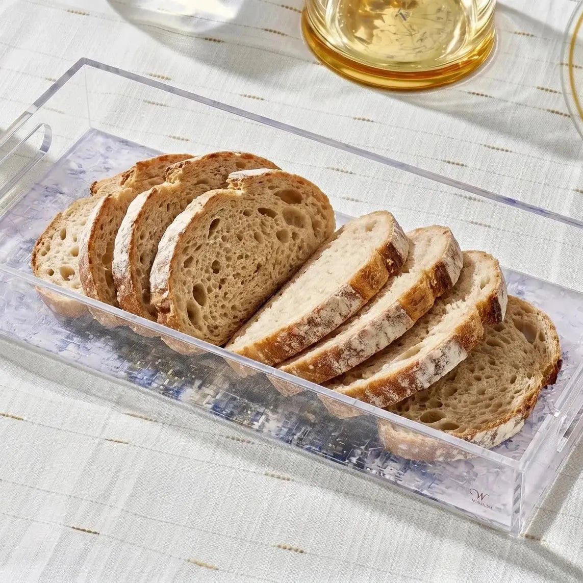 Kosel Teal Bread Tray by Waterdale Collection
