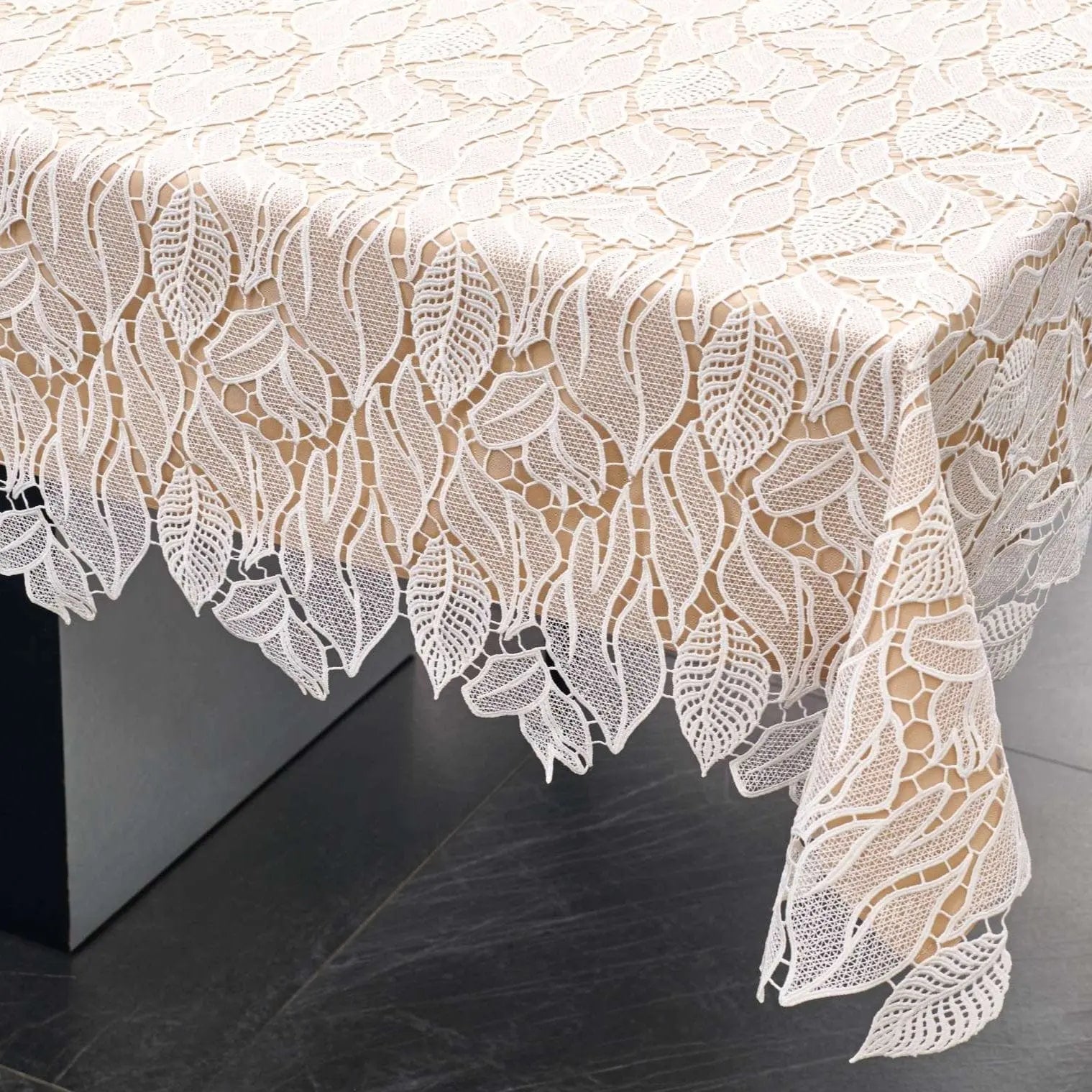 Leaf Lace Tablecloth Waterdale Collection Fabric