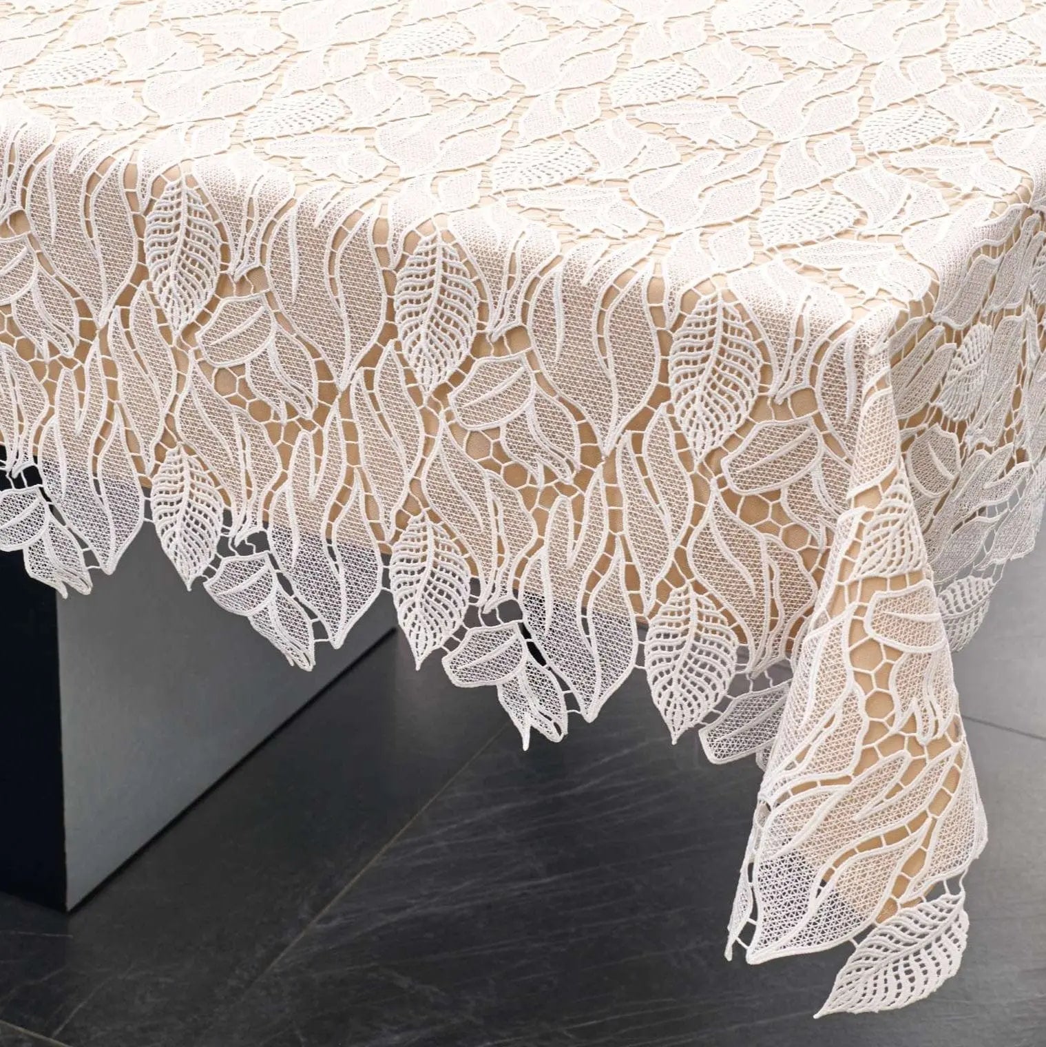 Leaf Lace Tablecloth Waterdale Collection Fabric
