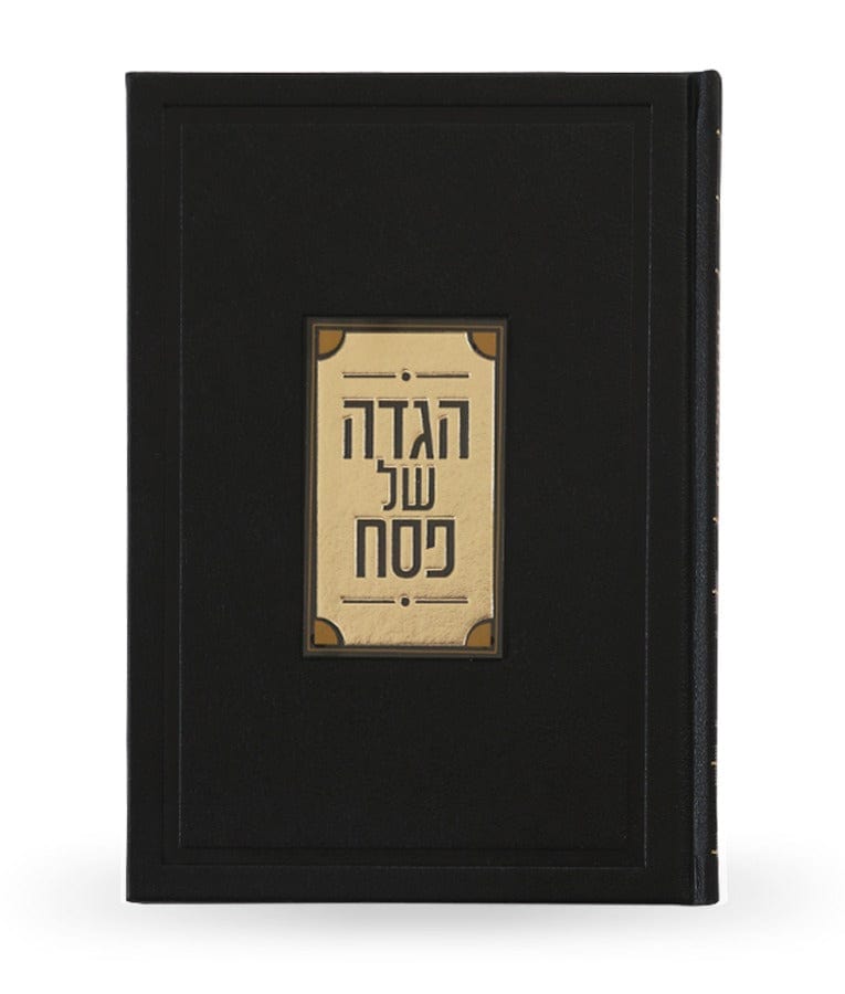 Leather Haggadah with Lucite Plate - Waterdale Collection