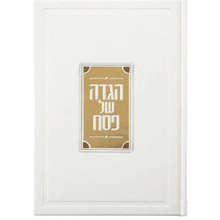 Leather Haggadah with Lucite Plate - Waterdale Collection