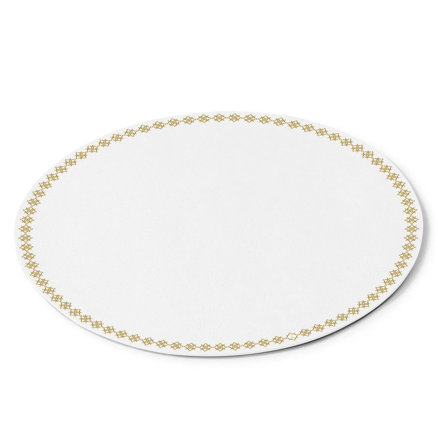 Leather Inspired Round Chargers - Waterdale Collection