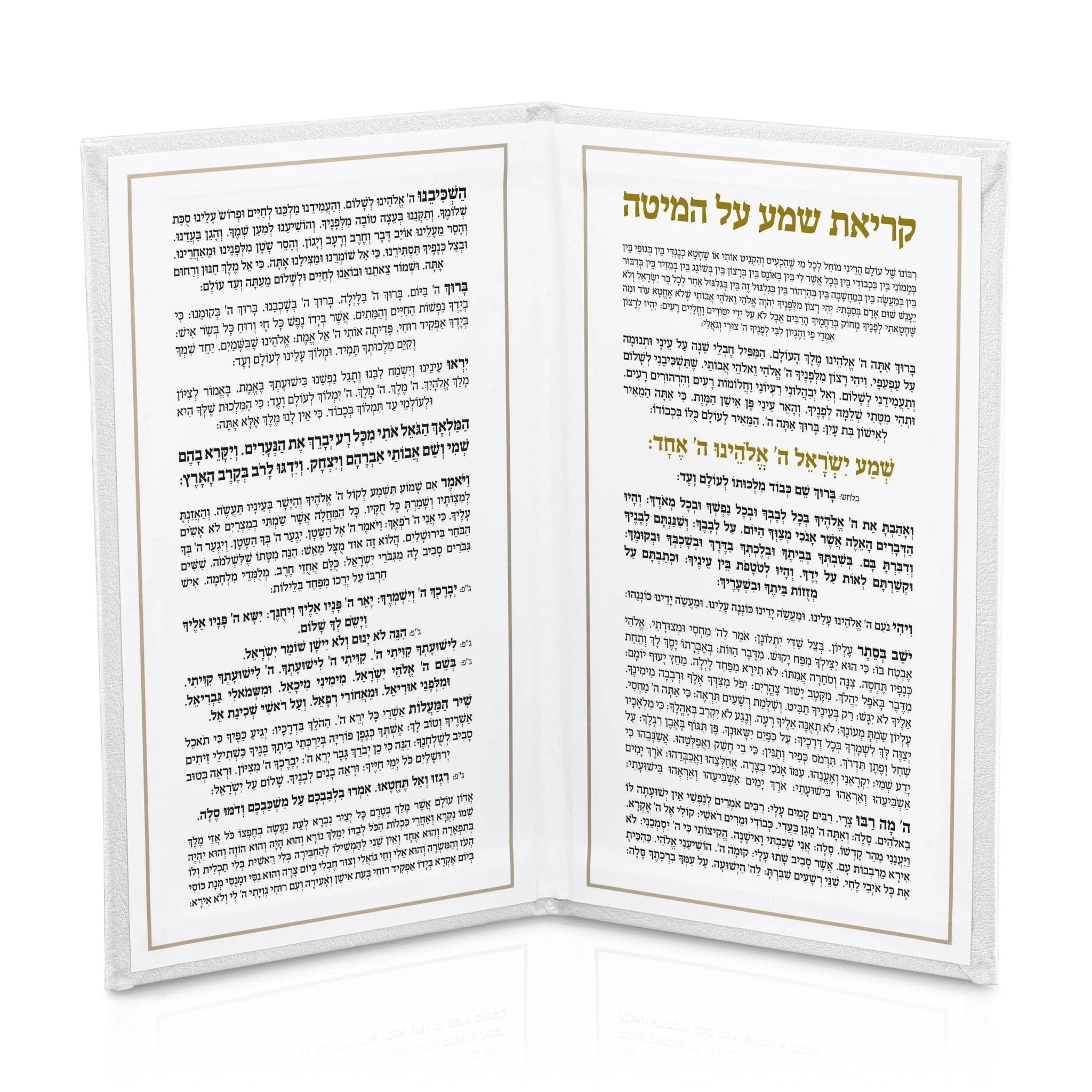 Leather Kriyas Shema Book - Waterdale Collection