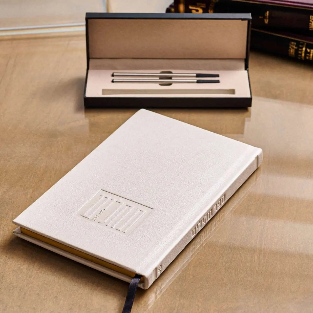 Leather Painted Tehillim Waterdale Collection Leather