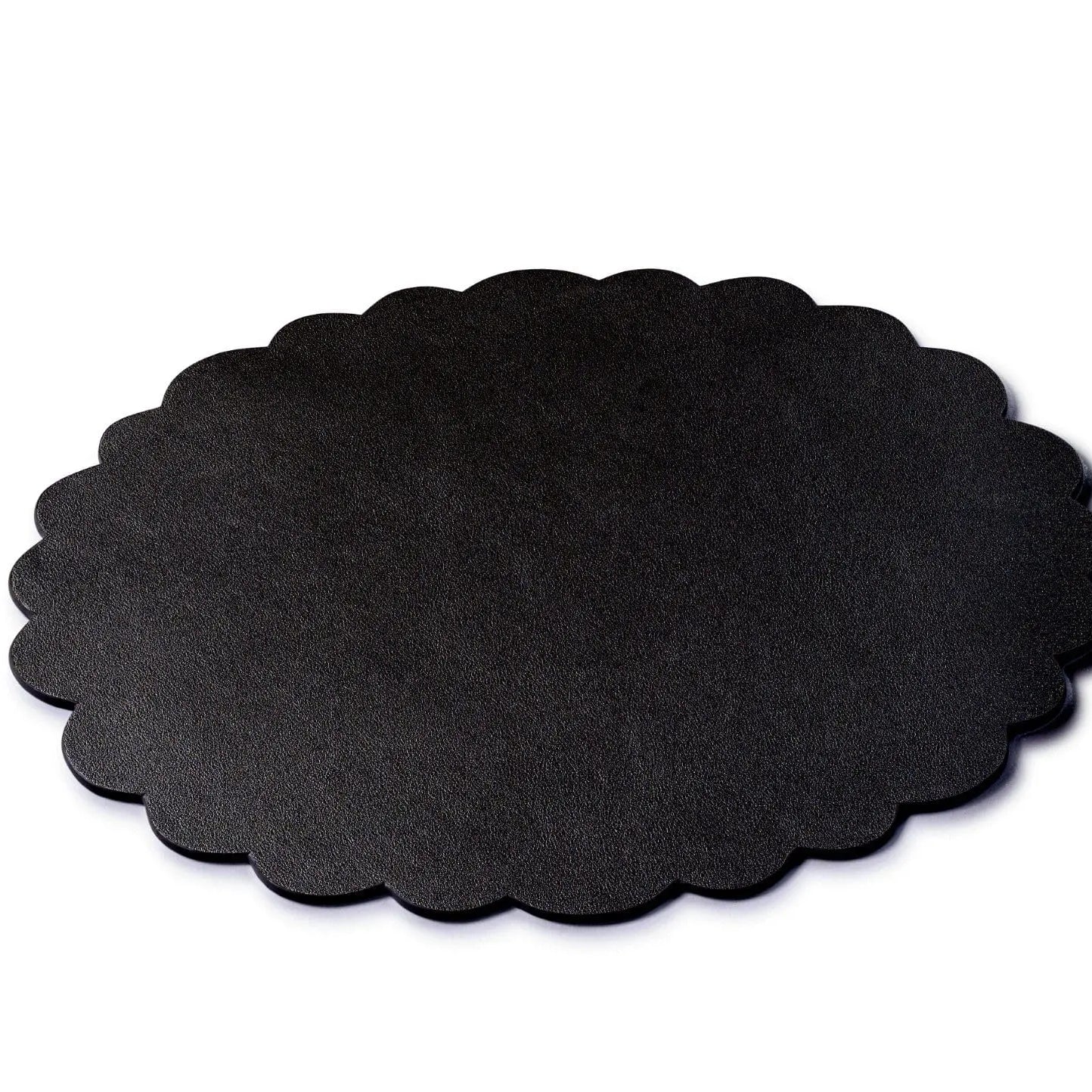 Leather Scalloped Chargers Waterdale Collection Table Charger