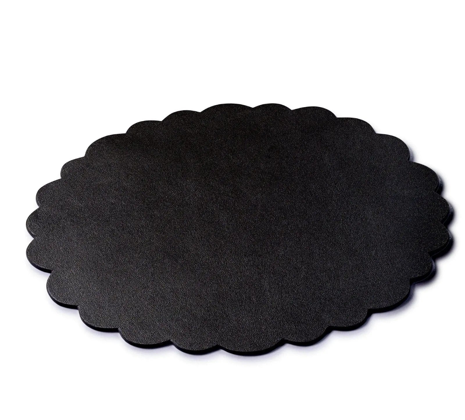 Leather Scalloped Chargers Waterdale Collection Table Charger