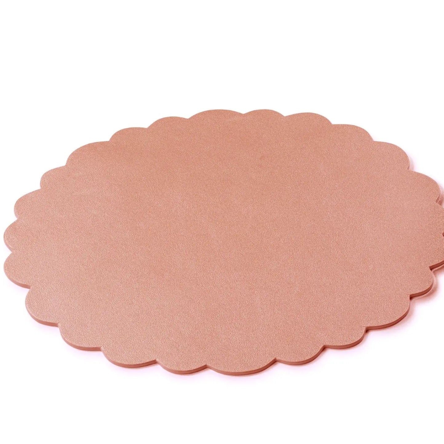 Leather Scalloped Chargers Waterdale Collection Table Charger