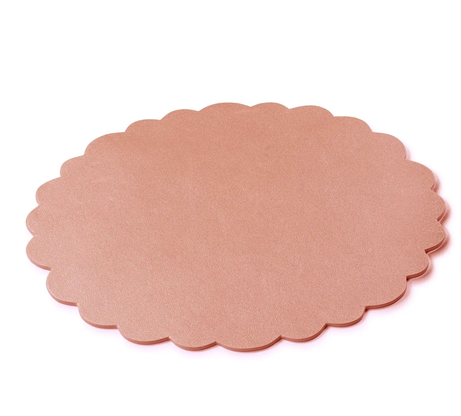 Leather Scalloped Chargers Waterdale Collection Table Charger
