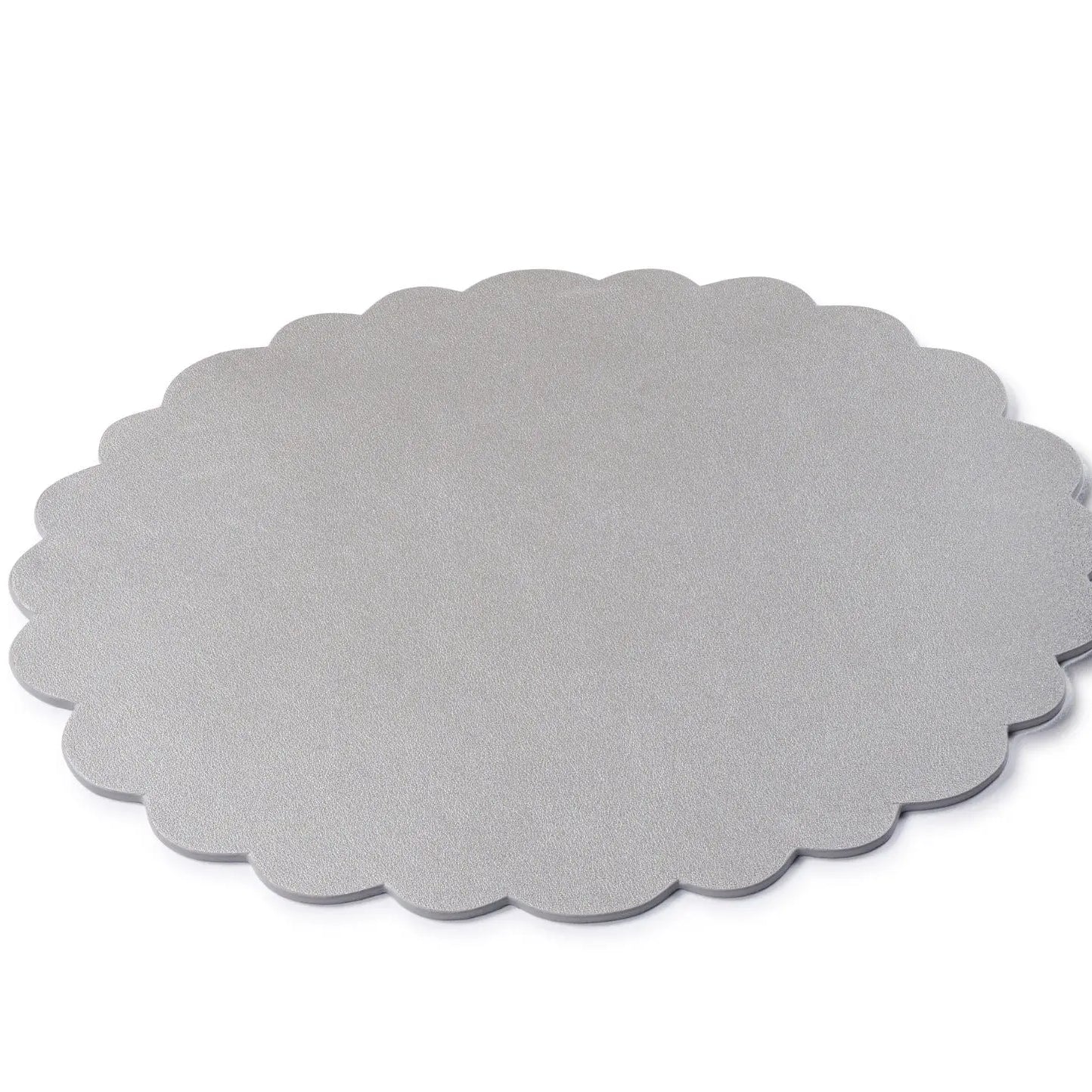 Leather Scalloped Chargers Waterdale Collection Table Charger