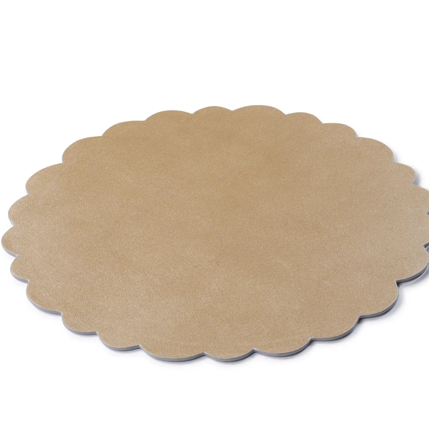 Leather Scalloped Chargers Waterdale Collection Table Charger