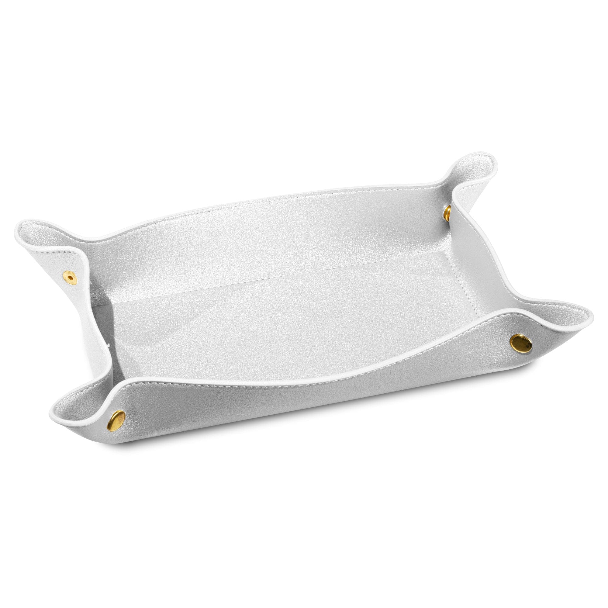 White Leather Shabbos Toilet Paper holder