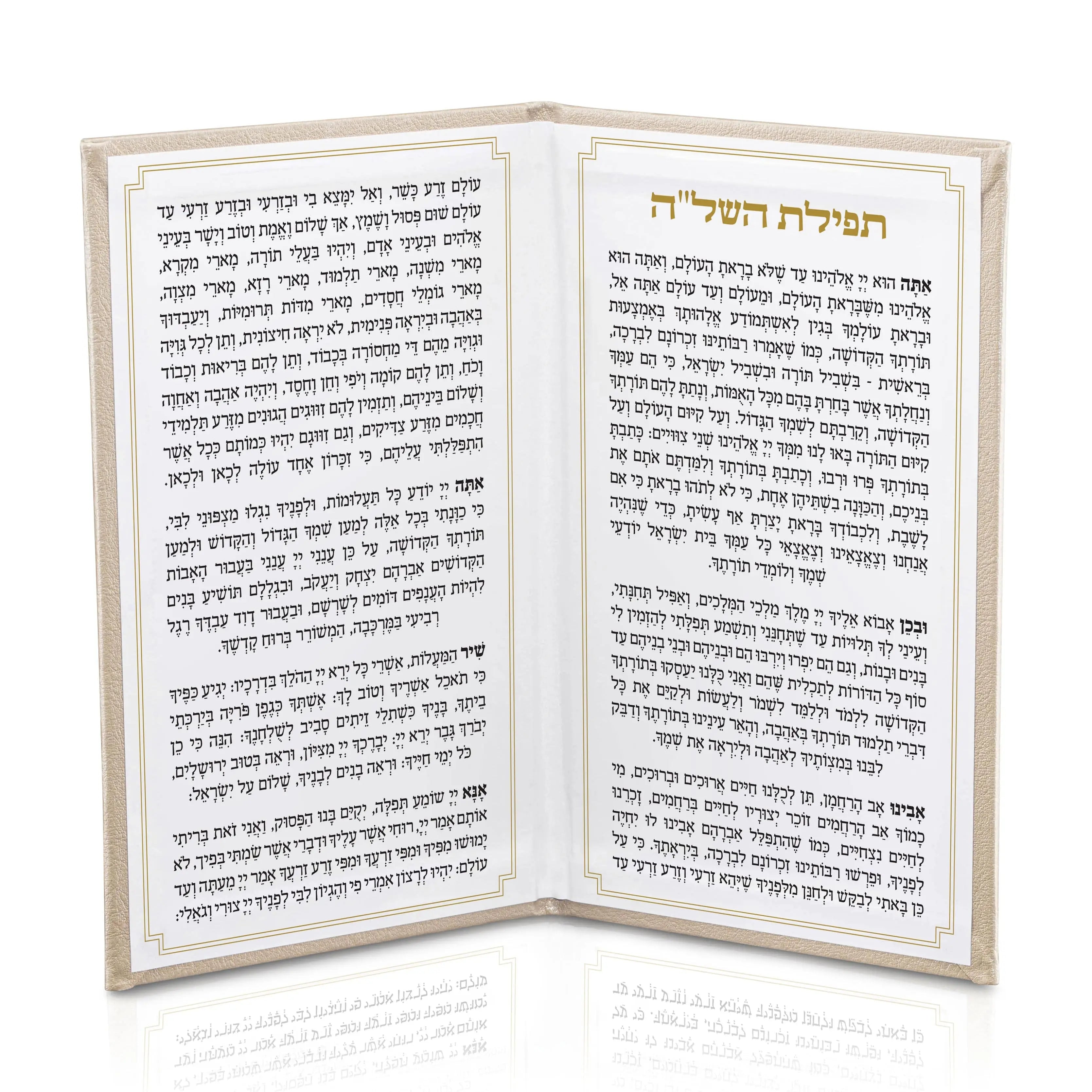 Leather Tefillas Hashlah Book - Waterdale Collection