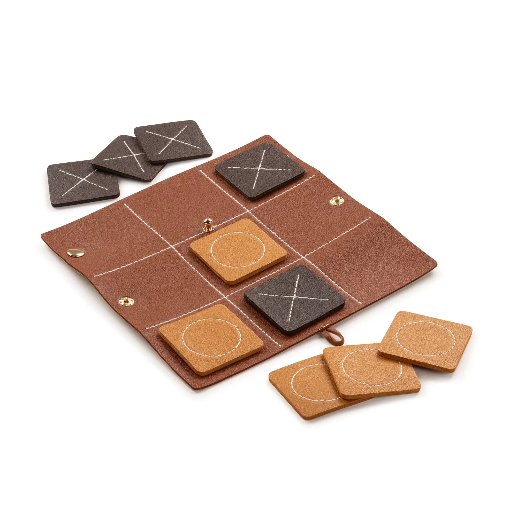 Leather Tic Tac Toe Waterdale Collection Board Game