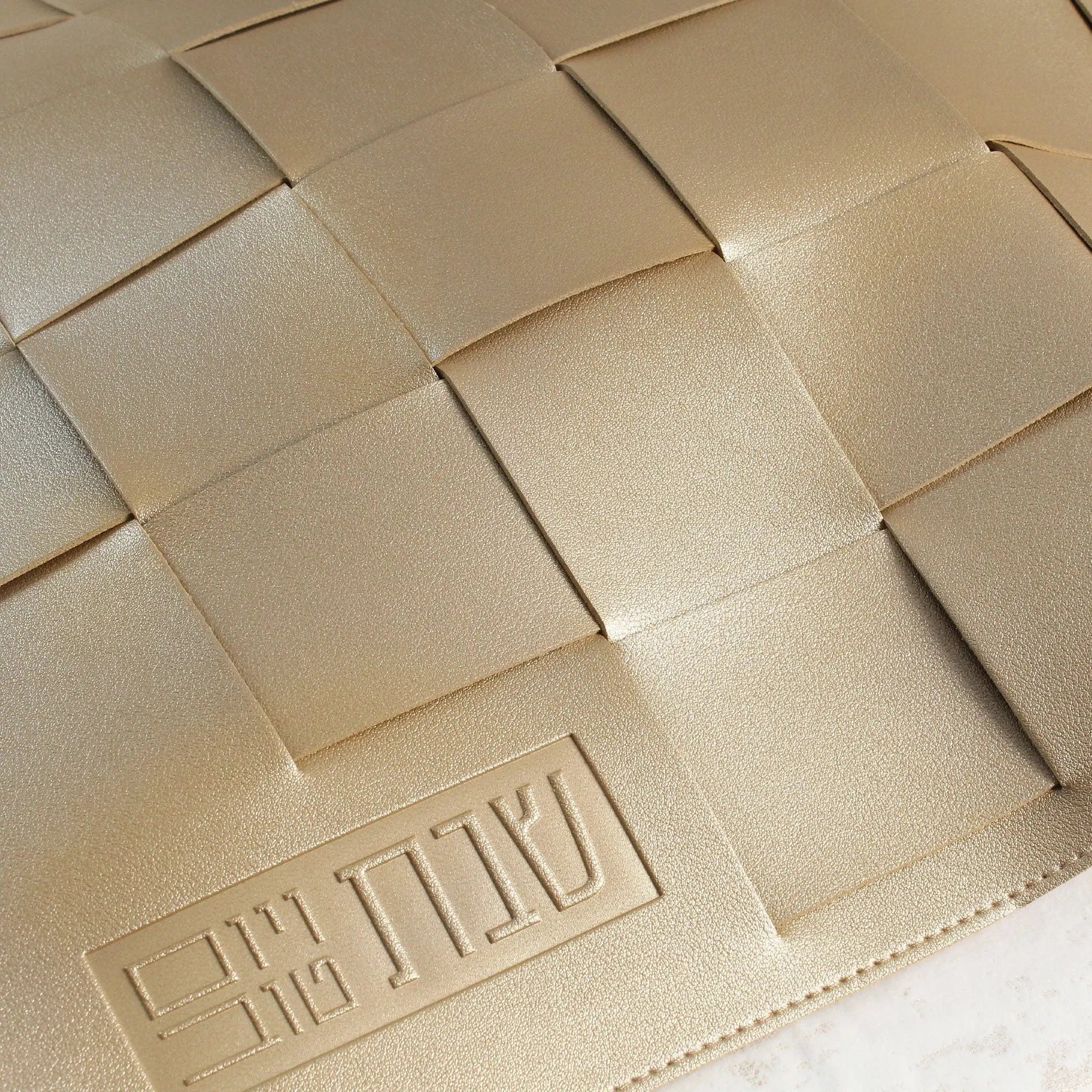 Leather Woven Challah Cover Waterdale Collection Challah Cover